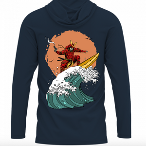 COMING IN APRIL - "The Great Wave" Performance UPF Shirt w Hood and Pocket for AIWB